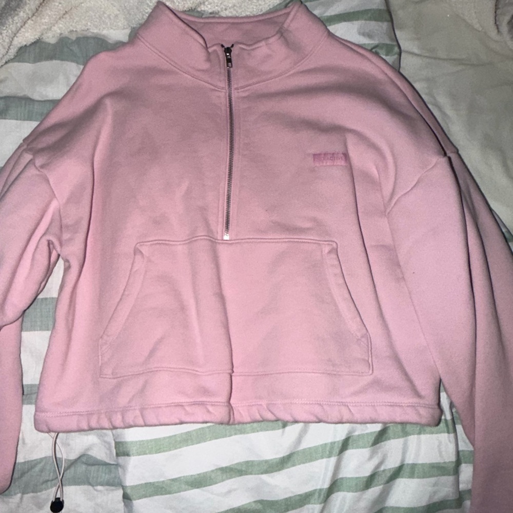 SET Active Light Pink Half-Zip Sweatshirt